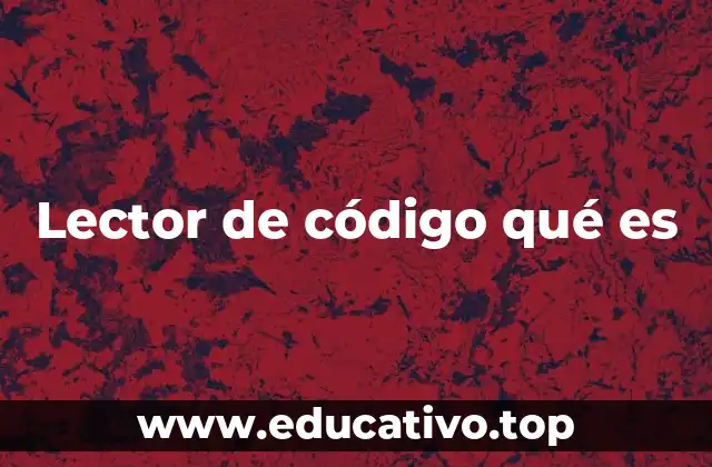 Lector de código qué es