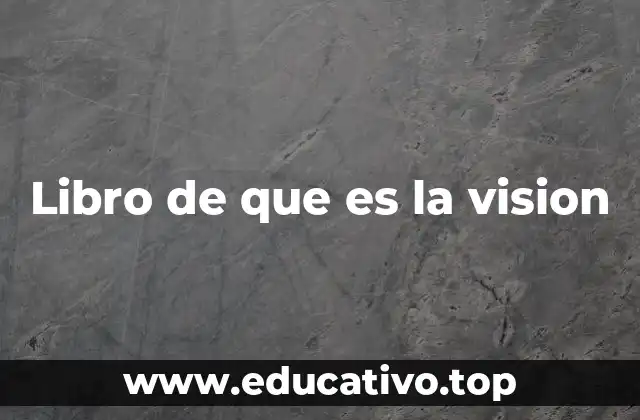 Libro de que es la vision