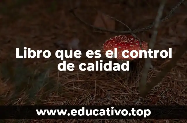 Libro que es el control de calidad