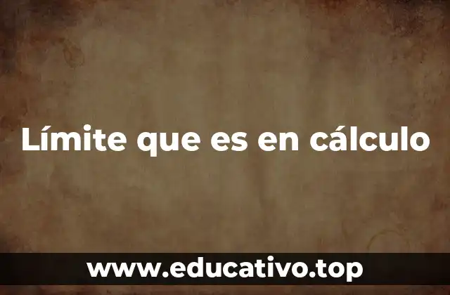 Límite que es en cálculo