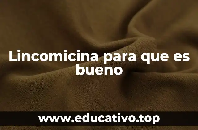 Lincomicina para que es bueno