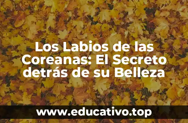 Los Labios de las Coreanas: El Secreto detrás de su Belleza