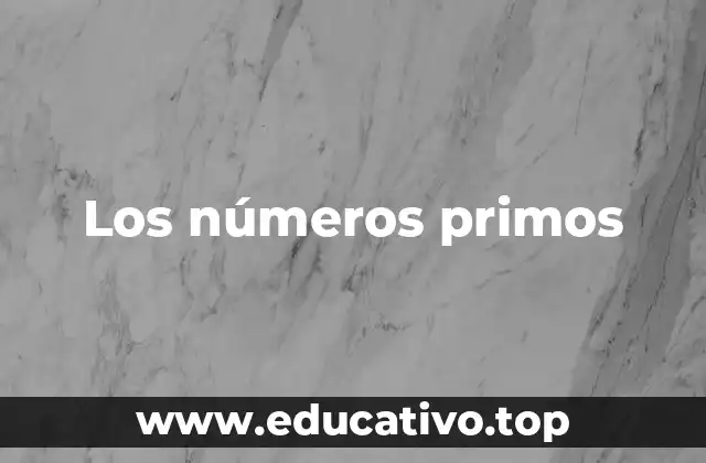 Los números primos
