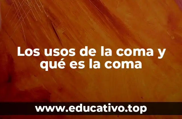 Los usos de la coma y qué es la coma