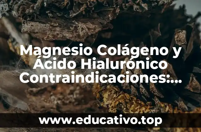 Magnesio Colágeno y Ácido Hialurónico Contraindicaciones: Todo lo que Debes Saber