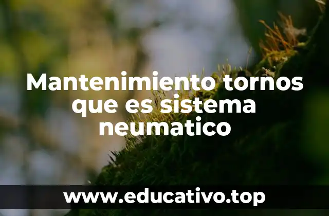 La importancia del sistema neumático en el funcionamiento de los tornos