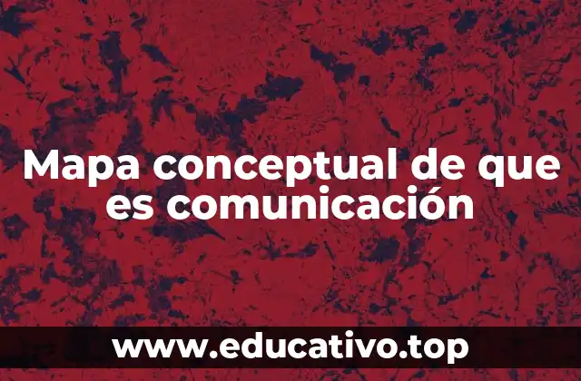 Mapa conceptual de que es comunicación