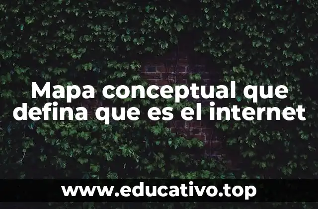 Mapa conceptual que defina que es el internet