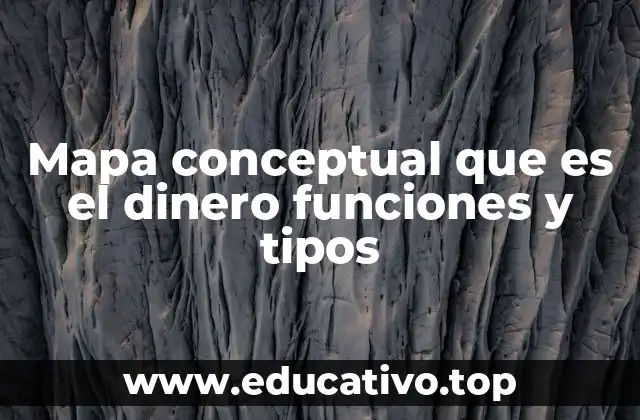 Mapa conceptual que es el dinero funciones y tipos