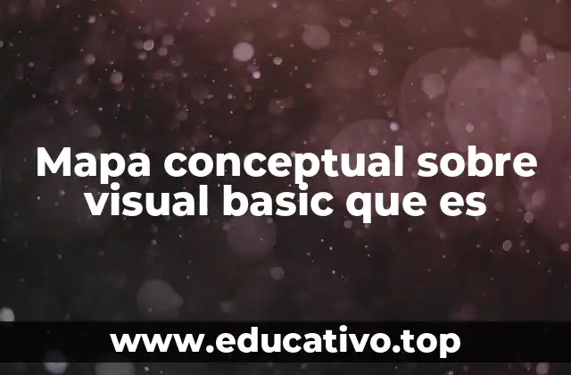 Mapa conceptual sobre visual basic que es