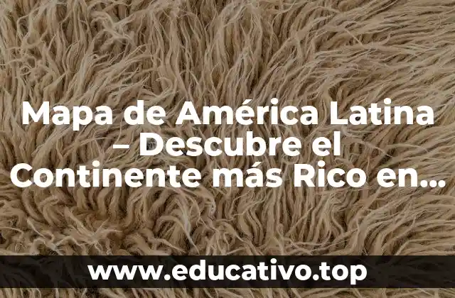 Mapa de América Latina – Descubre el Continente más Rico en Diversidad