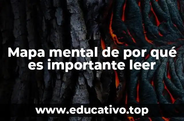 Mapa mental de por qué es importante leer