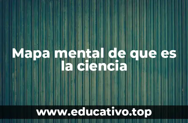 Mapa mental de que es la ciencia