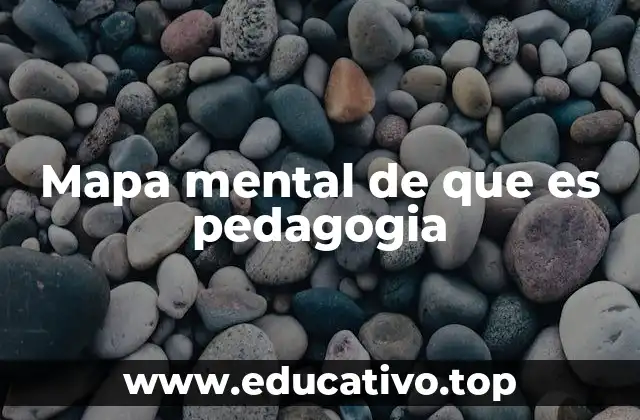 Mapa mental de que es pedagogia