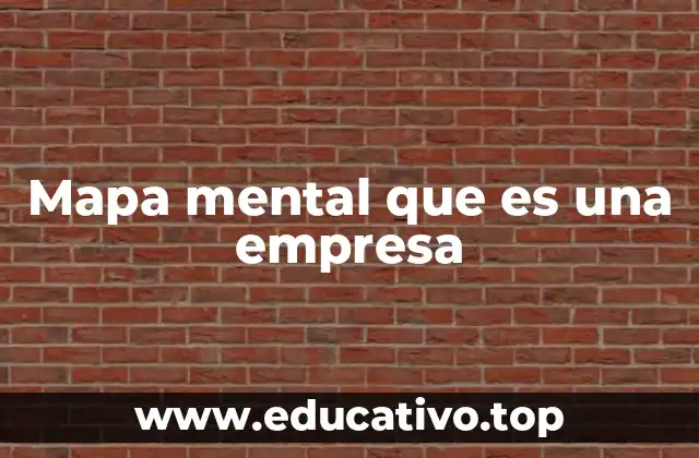 Mapa mental que es una empresa