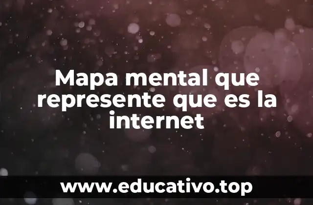 Mapa mental que represente que es la internet