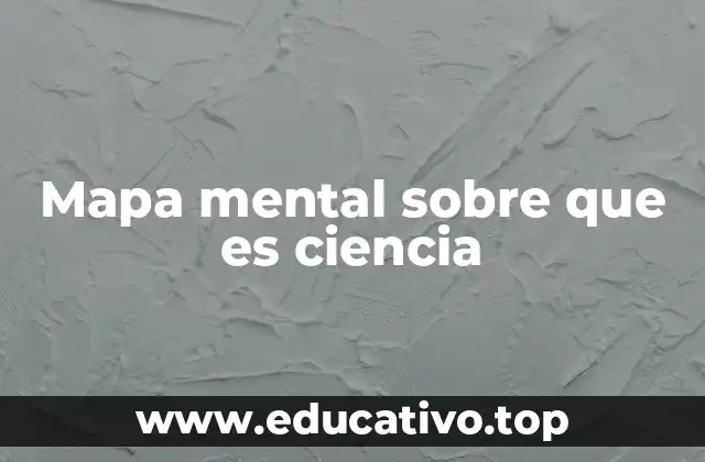 Mapa mental sobre que es ciencia