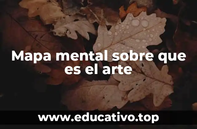 Mapa mental sobre que es el arte