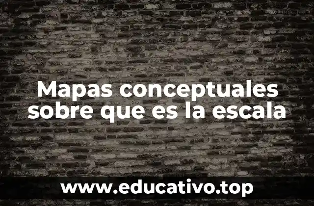 Mapas conceptuales sobre que es la escala