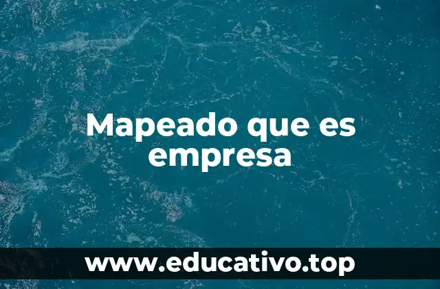 Mapeado que es empresa