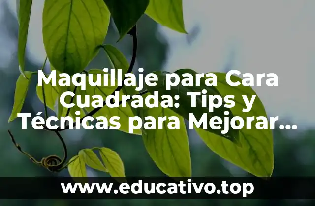 Maquillaje para Cara Cuadrada: Tips y Técnicas para Mejorar tus Rasgos