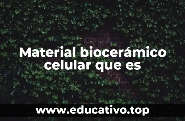 Material biocerámico celular que es