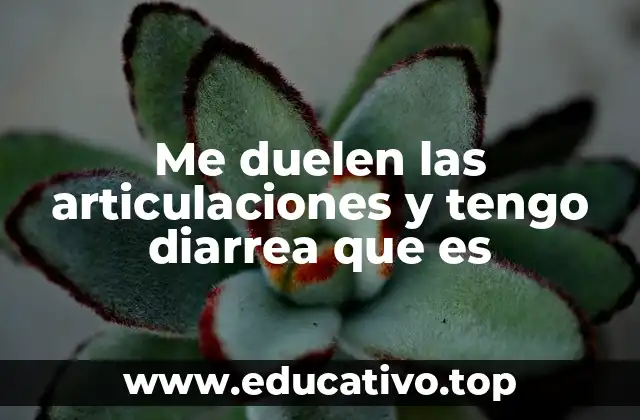 Entendiendo la relación entre dolor articular y diarrea