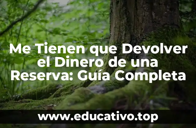 Me Tienen que Devolver el Dinero de una Reserva: Guía Completa