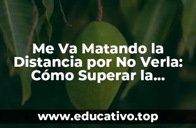 Me Va Matando la Distancia por No Verla: Cómo Superar la Separación en las Relaciones