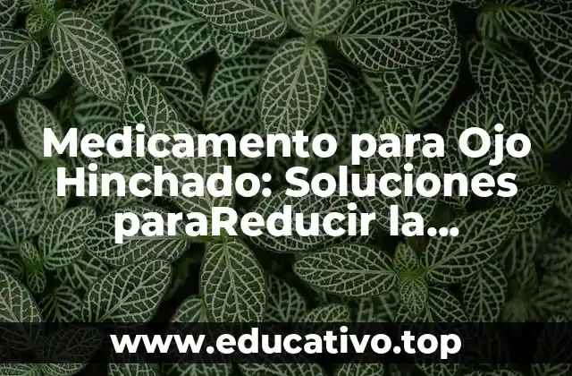 Medicamento para Ojo Hinchado: Soluciones paraReducir la Hinchazón