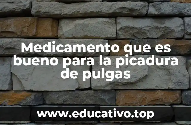 Medicamento que es bueno para la picadura de pulgas