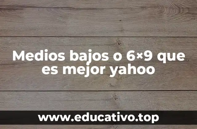 Medios bajos o 6×9 que es mejor yahoo