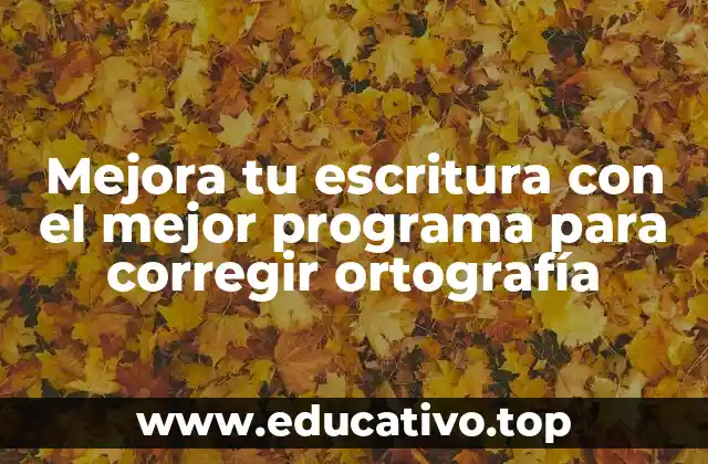 Mejora tu escritura con el mejor programa para corregir ortografía