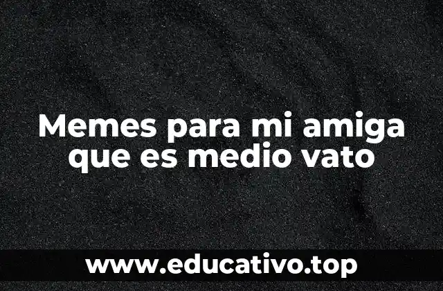 Memes para mi amiga que es medio vato