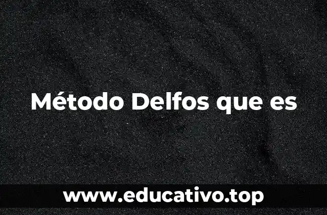 Método Delfos que es