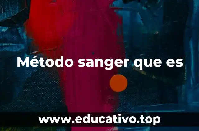 Método sanger que es