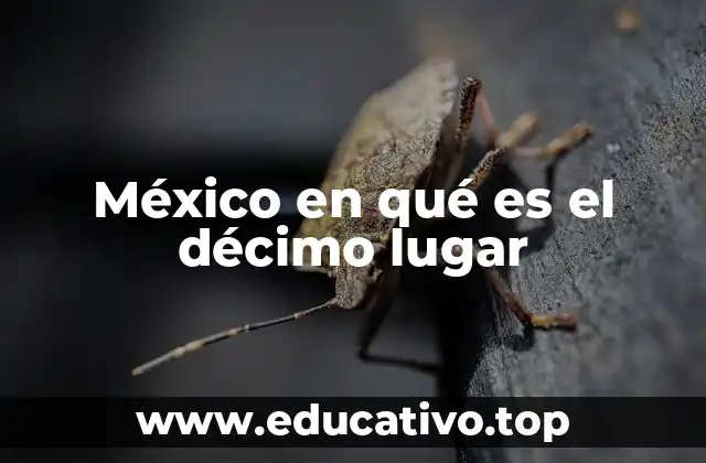 México en qué es el décimo lugar