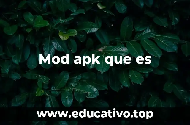 Mod apk que es