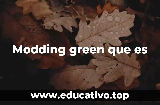 Modding green que es