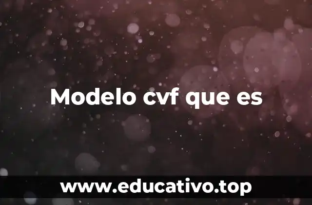 Modelo cvf que es