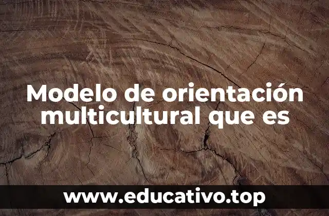 Modelo de orientación multicultural que es