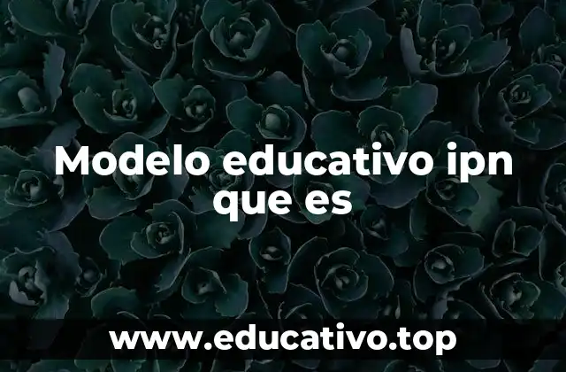 Modelo educativo ipn que es