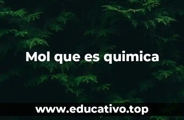 Mol que es quimica
