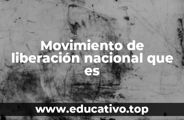 Movimiento de liberación nacional que es