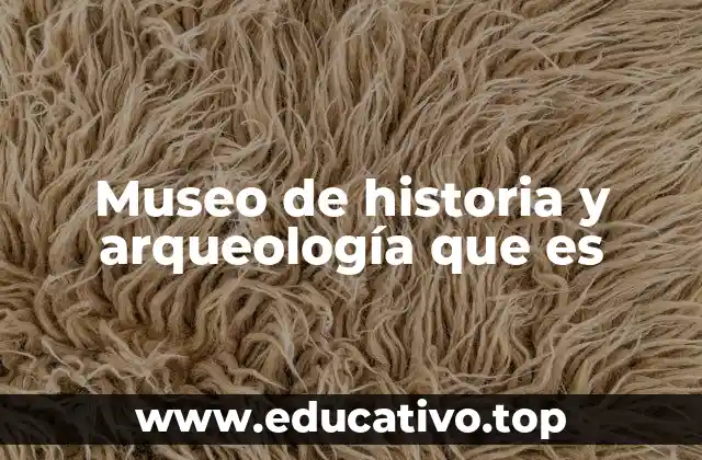 Museo de historia y arqueología que es