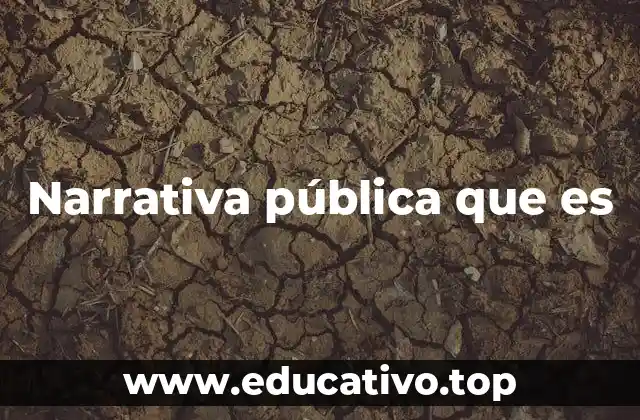 Narrativa pública que es