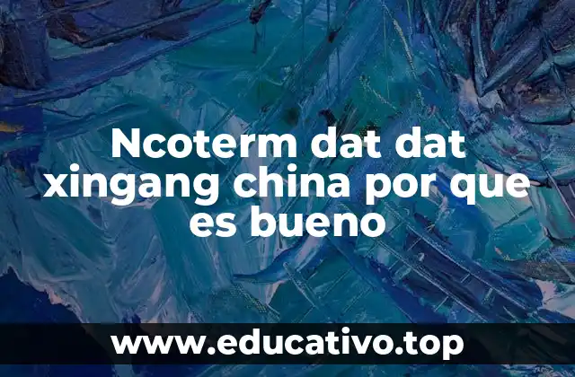 Ncoterm dat dat xingang china por que es bueno