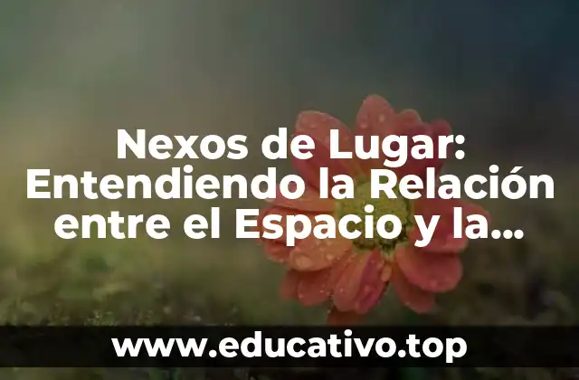 Nexos de Lugar: Entendiendo la Relación entre el Espacio y la Identidad