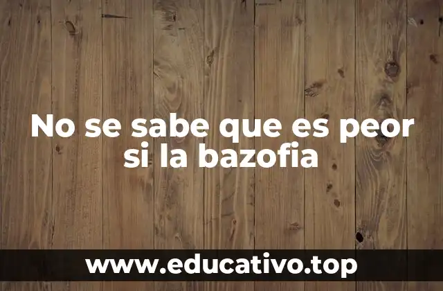 No se sabe que es peor si la bazofia