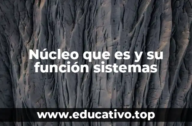 Núcleo que es y su función sistemas